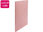 Forestway/フラットファイルライト A4タテ とじ厚15mm ピンク 10冊