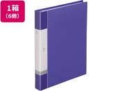 G)リヒトラブ/リクエスト クリアーブック差替式A4 30穴 背幅35 青6冊