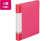 G)リヒトラブ/リクエスト クリアーブック差替式A4 30穴 背幅35 赤6冊