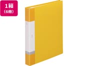 G)リヒトラブ/リクエスト クリアーブック差替式A4 30穴 背幅35 黄6冊