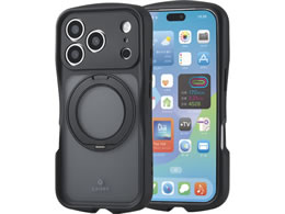 �G���R�� iPhone18 Pro Grippy �n�C�u���b�h�P�[�X �Ɍ� MAGKEEP �X�^���h �}�b�g �u���b�N PM-A26CGRSTKCBK