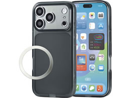 �G���R�� iPhone18 Pro �n�C�u���b�h�P�[�X �Ɍ� ���ȏC�� �u���b�N PM-A26CHVREKBK