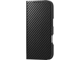 �G���R�� iPhone18 Pro �蒠�^�P�[�X �Ɍ� ���^ ���Εt �J�[�{���u���b�N PM-A26CPLFUKCB