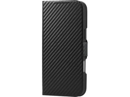 �G���R�� iPhone18 ProMax �蒠�^�P�[�X �Ɍ� ���^ ���Εt �J�[�{���u���b�N PM-A26DPLFUKCB