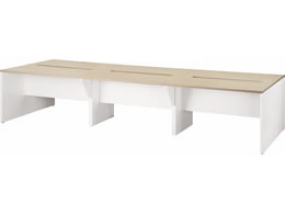 �G�����T �p�l���r���ʃ��[�N�e�[�u�� ��3600�~���s1200�~����720mm �V�� �i�`�������E�b�h�A�{�� �z���C�g FRP-3612-NW