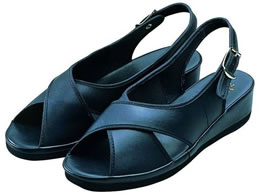 KAZEN WLD �i�[�X�T���_��(�N���X�^�C�v) 21.5cm �u���b�N 191-95