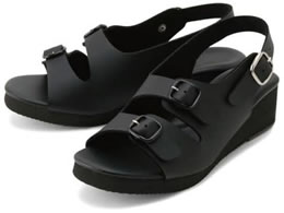parfait 2�o�b�N���T���_�� �i�[�X�T���_�� 25-3438-0401 S KS-102(�u���b�N)