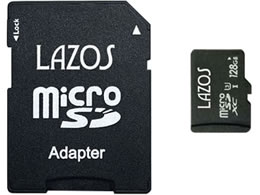 Lazos microSDXC[J[h 128GB L-B128MSD10-U3
