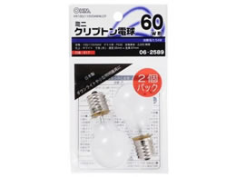 �I�[���d�@ �~�j�N���v�g���d�� E17 60W �z���C�g 2��