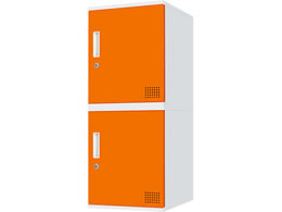 Netforce �L���[�{�C�h ���b�J�[ 2�l�p 1��2�i �V�����_�[�� ����450mm �X�`�[�� �z���C�g�~�I�����W CUB3545S02-WHOR