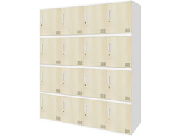 Netforce �L���[�{�C�h ���b�J�[ 16�l�p 4��4�i �V�����_�[�� ����450mm �X�`�[�� �z���C�g�~�i�`������ CUB3545S16-WHNA