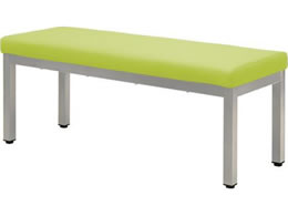 Netforce ���j�o�[�T���x���` ���r�[�`�F�A 2�l�| ��1200�~���s450mm �O���[���~�V���o�[�r UB-12-FW-GN