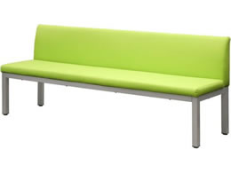 Netforce ���j�o�[�T���x���` ���r�[�`�F�A 3�l�| �w�t ��1800�~���s500mm �O���[���~�V���o�[�r UB-18B-FW-GN