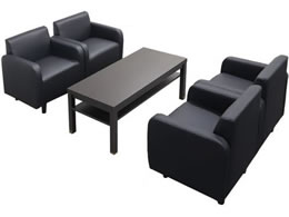 Netforce �A�v�e�B ����5�_�Z�b�g 4�l�p �\�t�@ 1�l�|4��+�ؖڒ��e�[�u�� �u���b�N�~�_�[�N�u���E�� APT-1A4T3SFW-BK