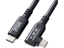 �T�����T�v���C USB 10Gbps Type-C�P�[�u�� PD100W �f���o�͑Ή� �Б�L�^�R�l�N�^ 2m KU-10GCCP100L20