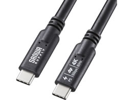 �T�����T�v���C USB 5Gbps Type-C�P�[�u�� PD100W �f���o�͑Ή� 3m KU-5GCCP10030TK