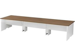 Netforce �A���j�[�� �t���[�A�h���X�f�X�N ��3600mm �ؐ� �z���C�g�r�~�E�H�[���i�b�g�V��