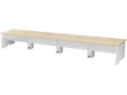 Netforce �A���j�[�� �t���[�A�h���X�f�X�N ��4800mm �ؐ� �z���C�g�r�~�i�`�������V��