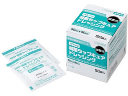 �n�N�]�E���f�B�J�� �n�N�]�E�ŋۃ��b�v�L���A�h���b�V���O 50mm�~50mm 50�� �� 63-5579-93