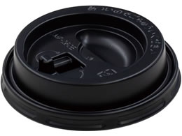 サンナップ エンボスカップ260ml用フタ黒 50個入 CRU2650EBK