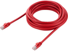 �G���R�� LAN�P�[�u�� Cat6A 10Gbps 500MHz �ܐ܂�h�~ ���� 5m ���b�h LD-GPA�^RD5