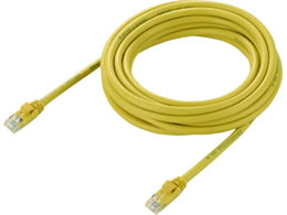 �G���R�� LAN�P�[�u�� Cat6A 10Gbps 500MHz �ܐ܂�h�~ ���� 5m �C�G���[ LD-GPA�^YL5
