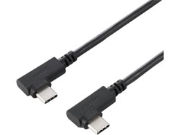�G���R�� USB Type-C �P�[�u�� ���[L�� ���炩 60W PD USB2.0 480Mbps 2m U2C-CLLY20NBK