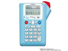 ブラザー ラベルライター ピータッチJ100スヌーピーライトブルー PT