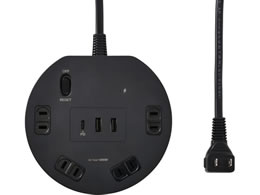 �����d�� ELPA �ی`USB�^�b�v 4�� PD20W �u���b�N WLS-R4322BUC(BK