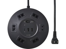 �����d�� ELPA �ی`USB�^�b�v 6�� PD20W �u���b�N WLS-R6322BUC(BK