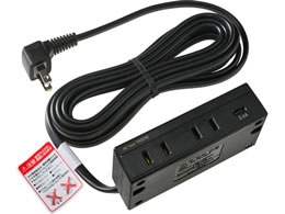 �����d�� ELPA �Ƌ�p�R���Z���gUSB AC2+1P �u���b�N FO-UC213(BK)