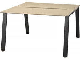�G�����T ���[�N�e�[�u�� �΂ߋr ���ʃ^�C�v W1200�~D1200�~H720mm �V�i�`������ �r�u���b�N LFR-1212-NB