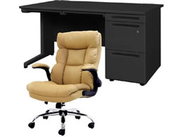 Netforce �f�X�N�`�F�A�Z�b�g �Б�3�i W1400 �����f�X�N+�`�F�A ���~�L������ LKD147BKDYBKCA3