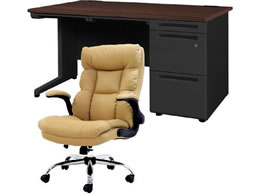 Netforce �f�X�N�`�F�A�Z�b�g �Б�3�i W1400 �����f�X�N+�`�F�A ���~�L������ LKD147BKDYBRCA3