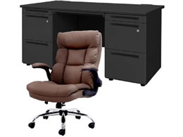Netforce �f�X�N�`�F�A�Z�b�g ����3�i W1400 �����f�X�N+�`�F�A ���~�u���E�� LRD147BKDBKBR33