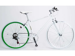 21Technology �N���X�o�C�N �V�}�m��6�i�ϑ� 700�~28C �z���C�g �O���[������ CL266