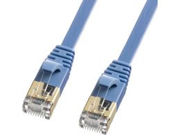 �T�����T�v���C CAT7�t���b�gLAN�P�[�u�� �u���[ 0.5m KB-FLU7-005BL