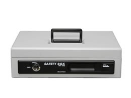 アイリスオーヤマ 手提げ金庫A5スリム グレー SBX-A5S | Forestway