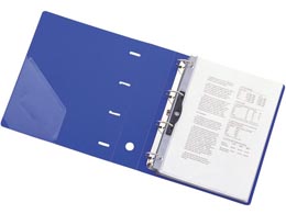 リヒトラブ D型リングファイル A4タテ 4穴 背幅64mm 白 G1280-0