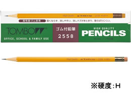 トンボ鉛筆 消しゴム付鉛筆 H 12本 2558 H Forestway 通販フォレストウェイ