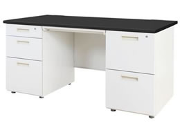 Netforce �i�b�c ������ 2+3�i ��1400mm �z���C�g�~�u���b�N LRD-147-WHBK23