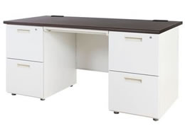 Netforce �i�b�c ������ 2+2�i ��1400mm �z���C�g�~�_�[�N�u���E�� LRD-147-WHDBR22