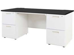 Netforce �i�b�c ������ 2+2�i ��1600mm �z���C�g�~�u���b�N LRD-167-WHBK22