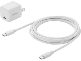 �T�����T�v���C USB PD�Ή��L���[�u�^AC�[�d�� PD20W TypeC�P�[�u���t�� ACA-PD113SETW