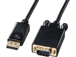 �T�����T�v���C DisplayPort-VGA�ϊ��P�[�u�� �u���b�N 3m KC-DPVA30