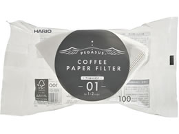 HARIO �y�K�T�X�R�[�q�[�y�[�p�[�t�B���^�[ 01W 100�� PEF-01-100W