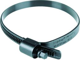 HCL z[Xoh Ezyclamp ta25.0`125.0mm Ε8.0mm iC66 PWD-13-125-SC-PA66-BK