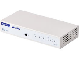 �G���R�� LAN�n�u 8�|�[�g Giga�Ή� ���^�� �z���C�g EHC-BG01-8MW