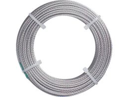 TRUSCO ステンレスワイヤロープ ナイロン被覆 1.0(1.5)×10m 