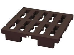 LIV PLUS �x�X�g�R �}���`�p���b�g �n�[�t �u���E�� 37.5�~38cm